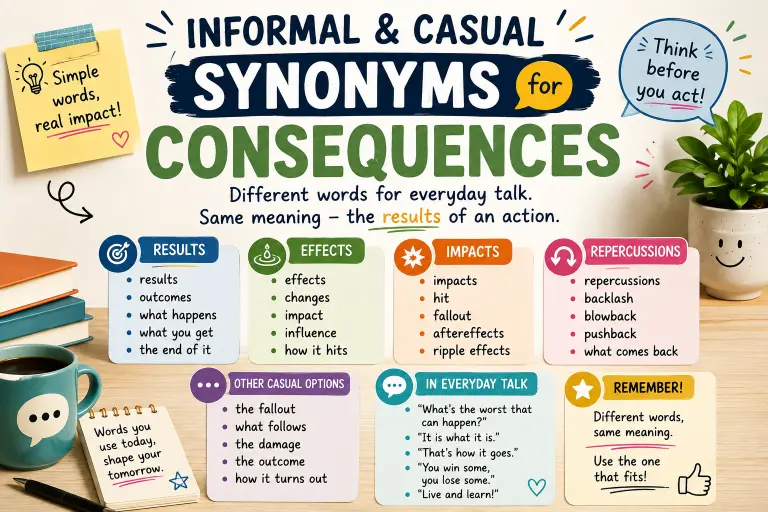 Informal and Casual Synonyms for Consequences