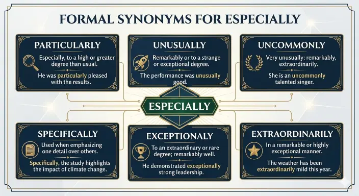 Formal Synonyms for Especially