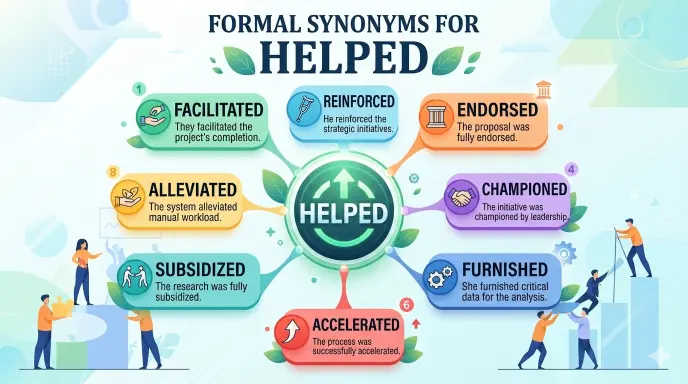 Formal Synonyms for Helped