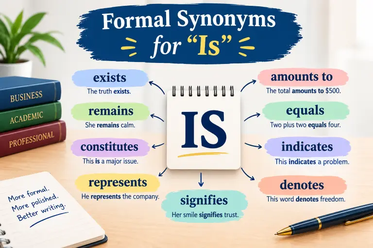Formal Synonyms for “Is”