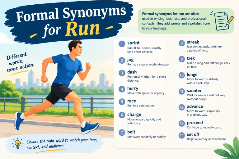 Formal Synonyms for Run
