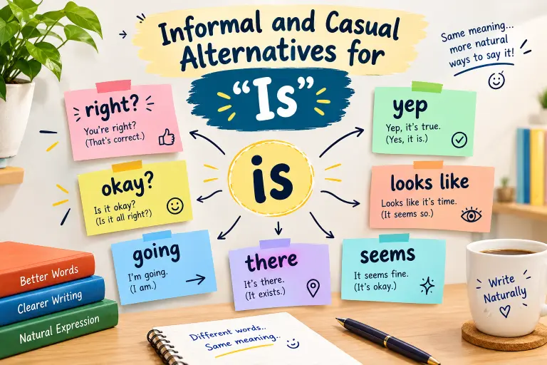 Informal and Casual Alternatives for “Is”