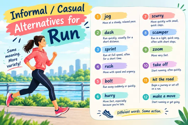 Informal / Casual Alternatives for Run