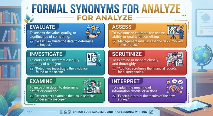 Formal Synonyms for Analyze