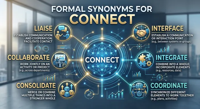 Formal Synonyms for Connect