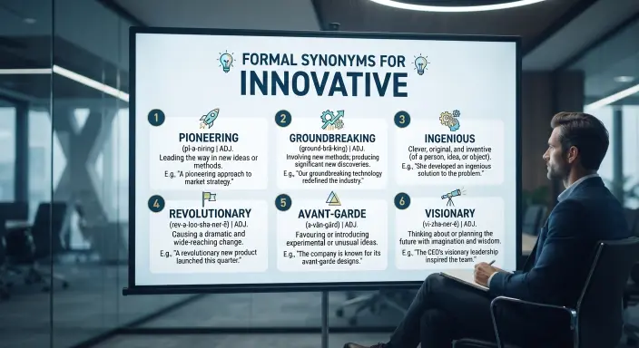 Formal Synonyms for Innovative