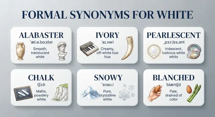 Formal Synonyms for White