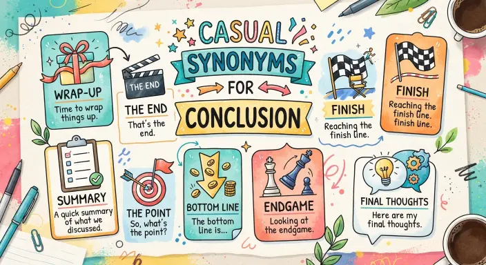 Informal and Casual Synonyms for Conclusion