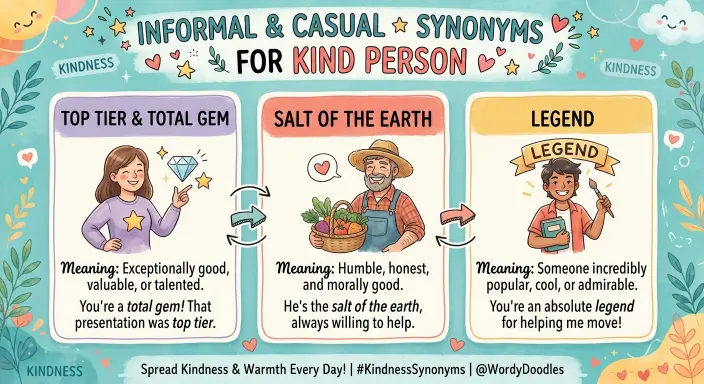 Informal and Casual Synonyms for Kind Person