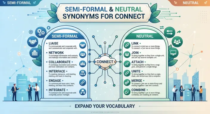 Semi-Formal and Neutral Synonyms for Connect