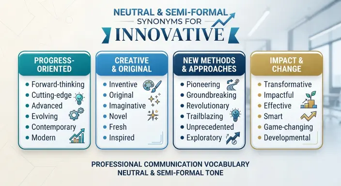 Semi-Formal and Neutral Synonyms for Innovative