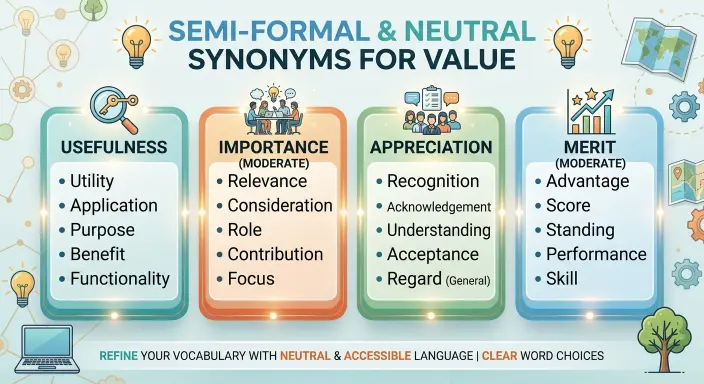 Semi-Formal and Neutral Synonyms for Value