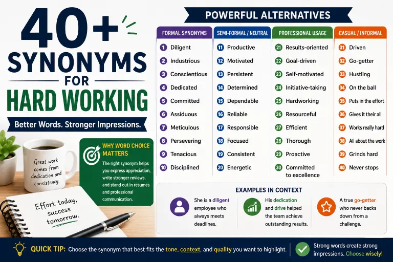 synonyms for hard working