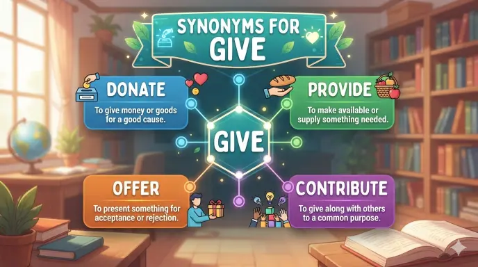 synonyms for give