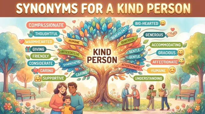 synonyms for kind person