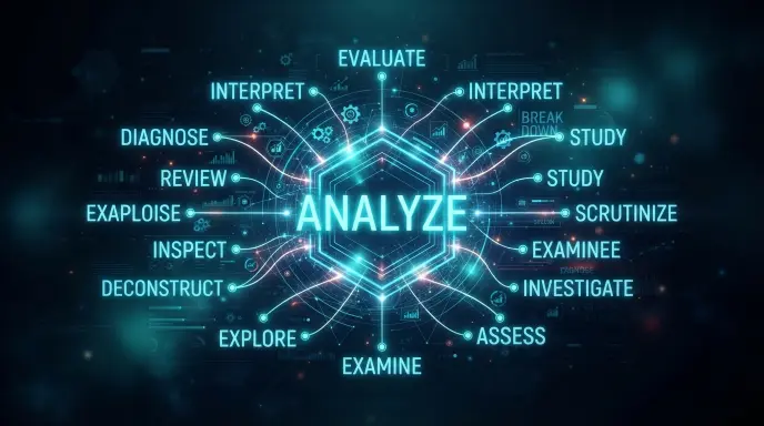 synonyms for analyze